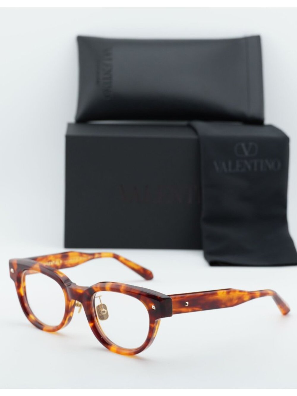 Valentino V-ESSENTIAL-V VLX-163B-AF Square Eyeglasses 48mm - Havana